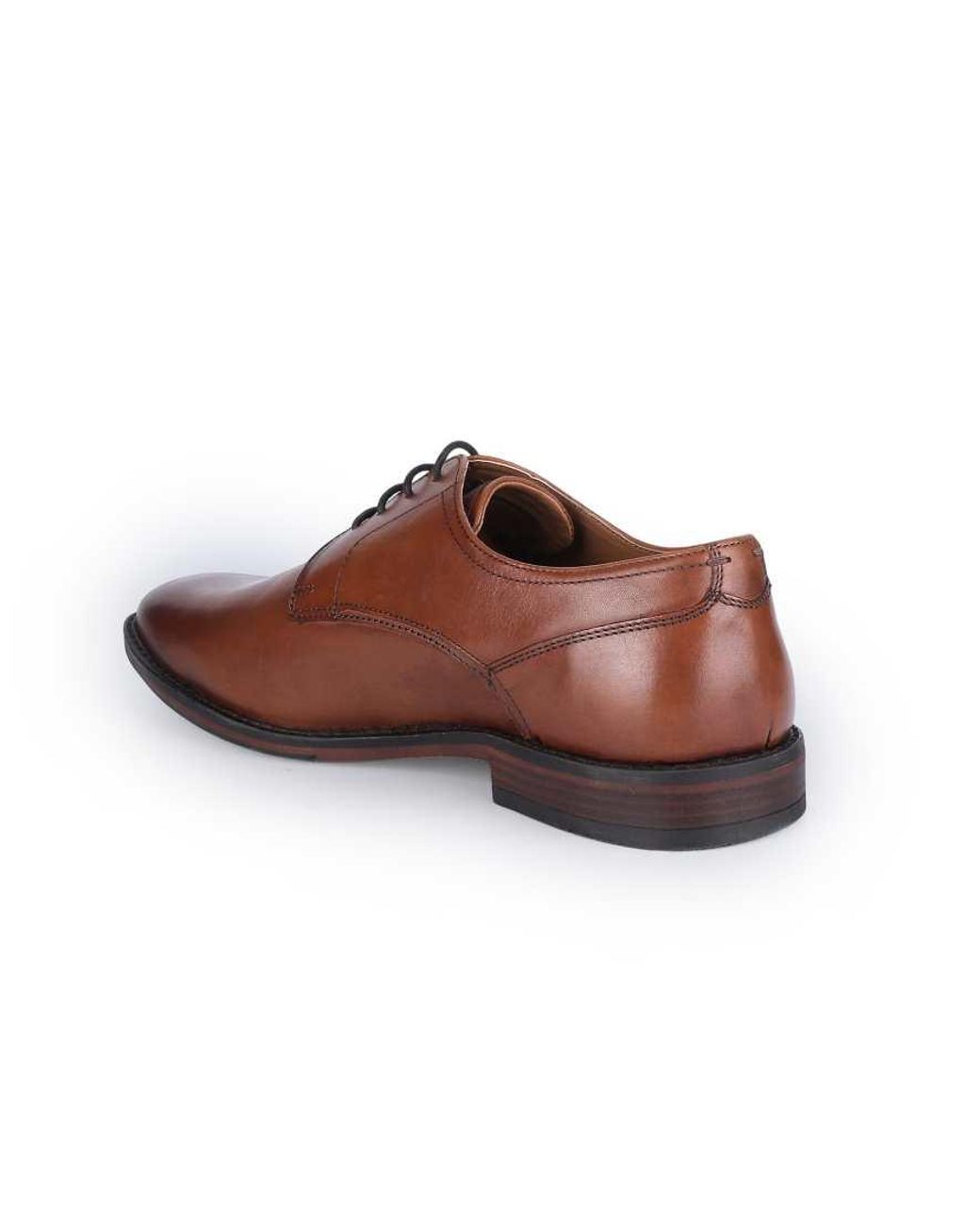 Thomas Crick Brown Lanner Leather Formal Derby Shoes for men