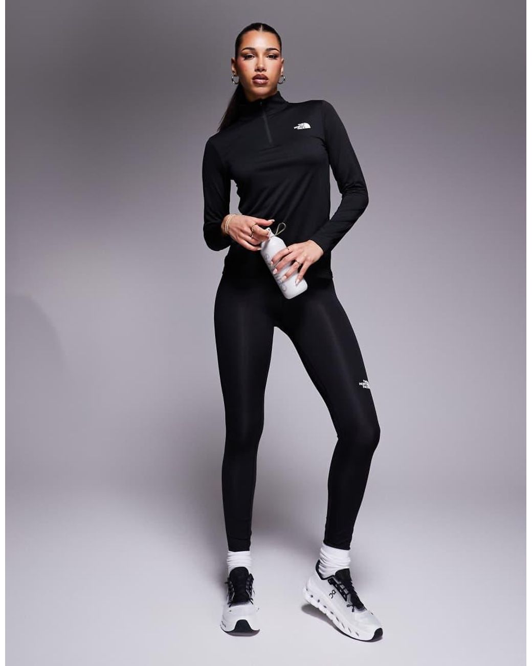 The North Face Blue Training Flex 1/4 Logo Top