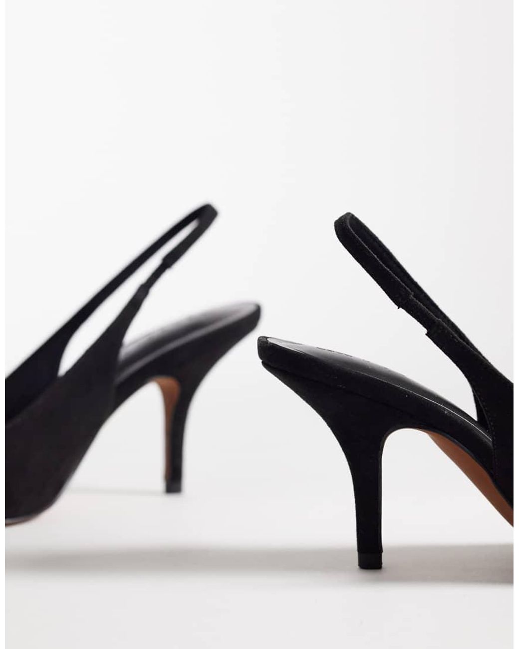 ASOS Multicolor Sylvie Two Tone Slingback Mid Heel Shoes