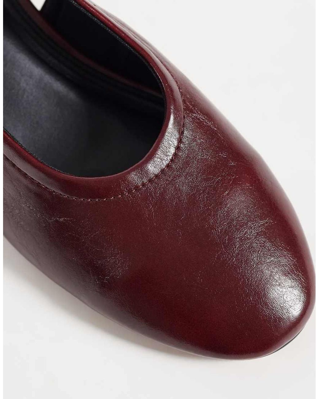 ASOS Purple Sindy Minimal Block Heeled Slingback