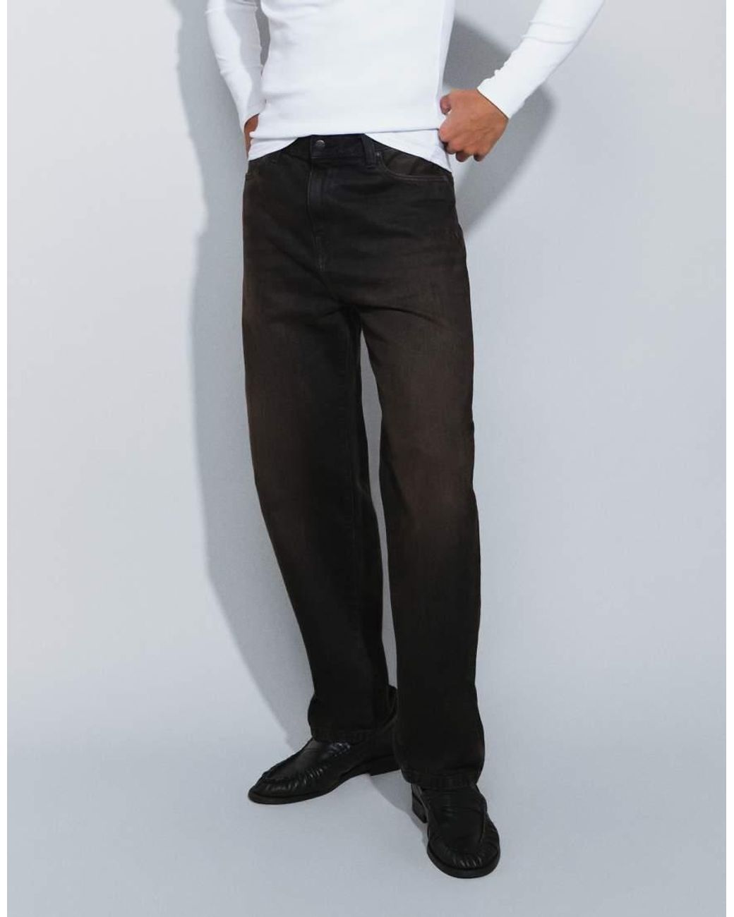 Carhartt White Aaron Tapered Regular Fit Jeans for men