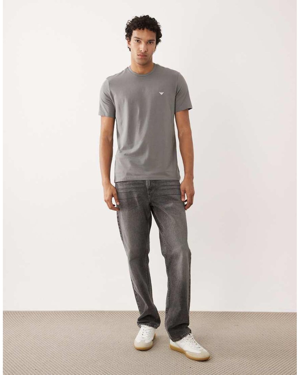 Emporio Armani Gray Bodywear Logo T-shirt for men