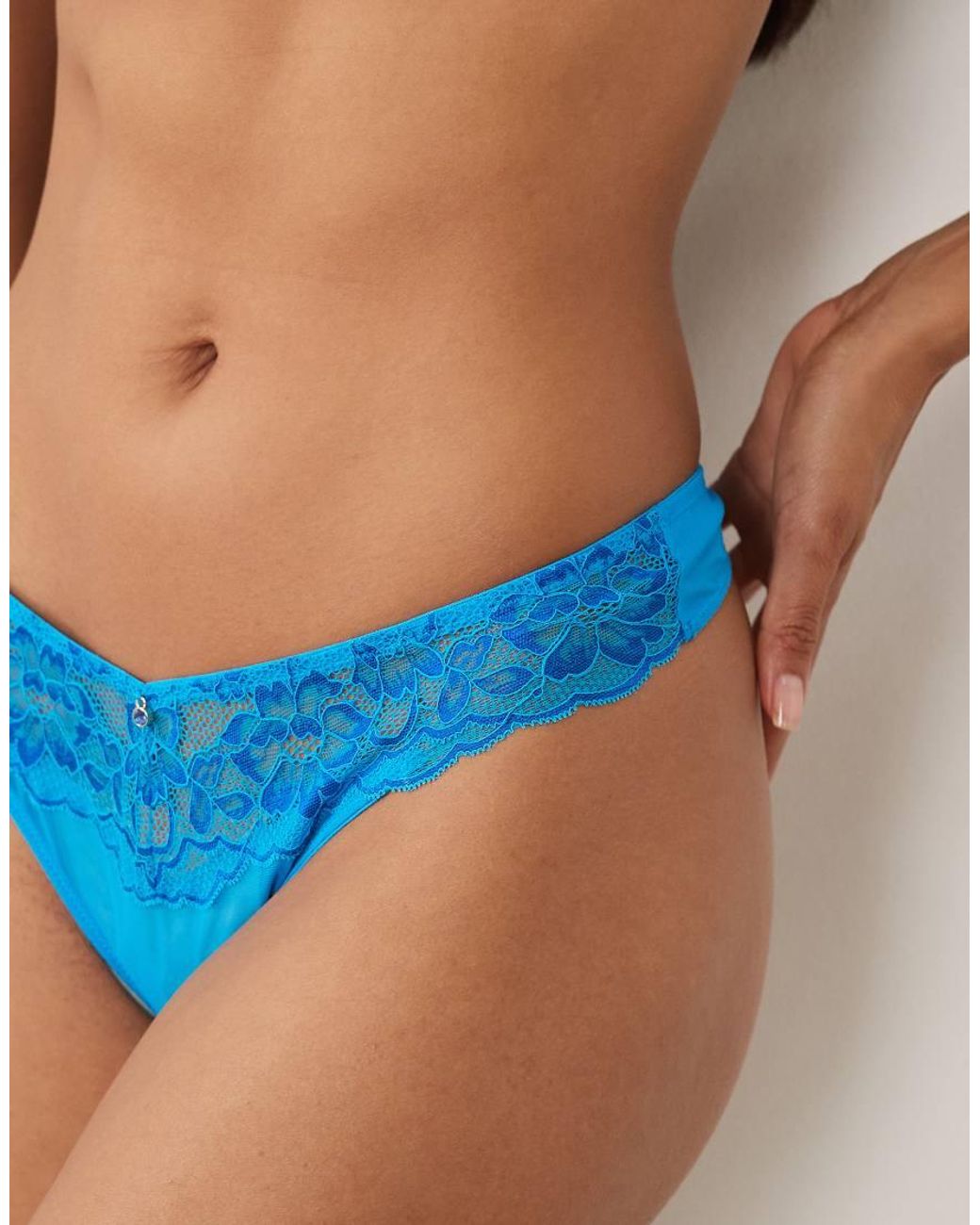 Ann Summers Blue Sexy Lace Thong