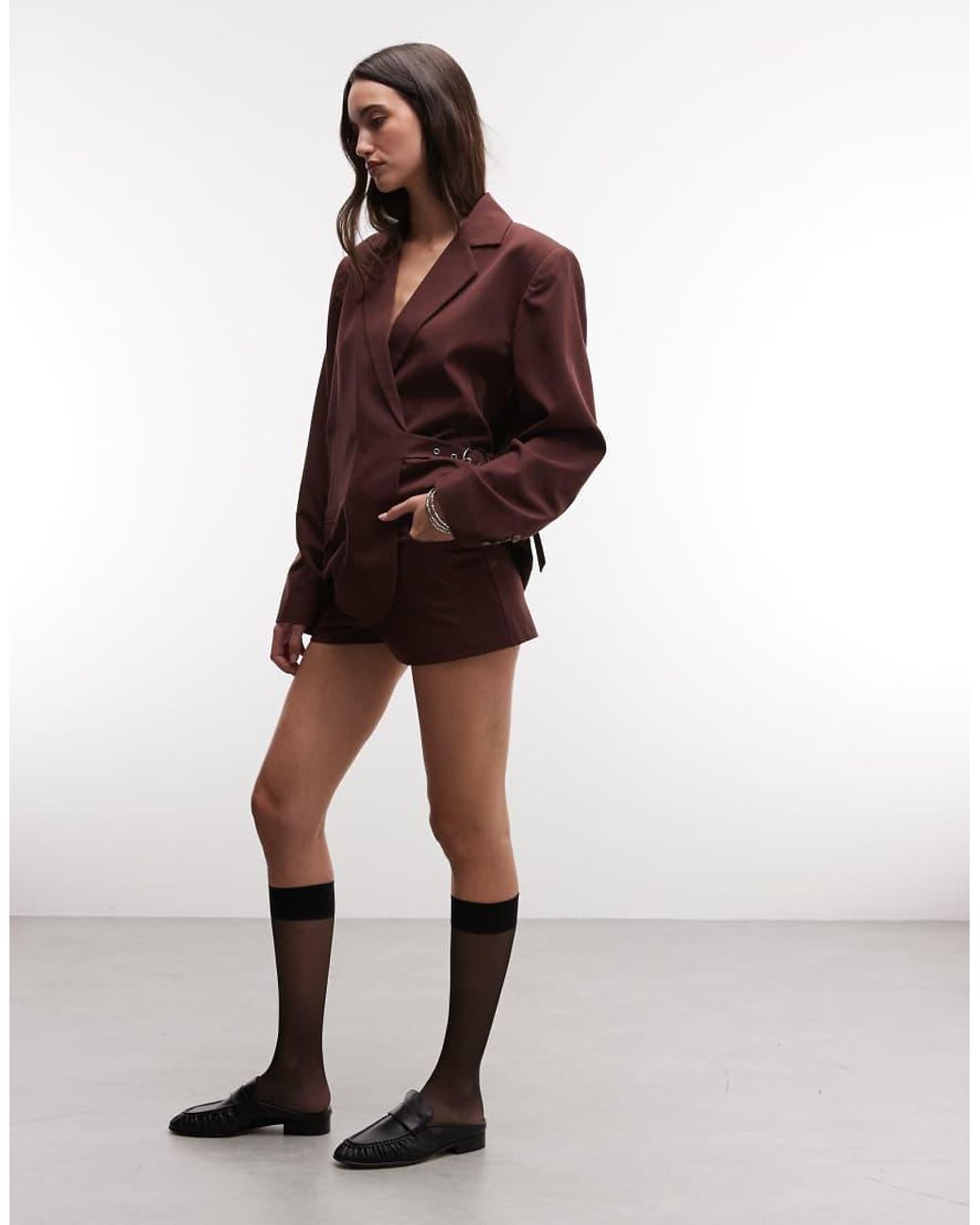 Collusion Red Micro Shorts