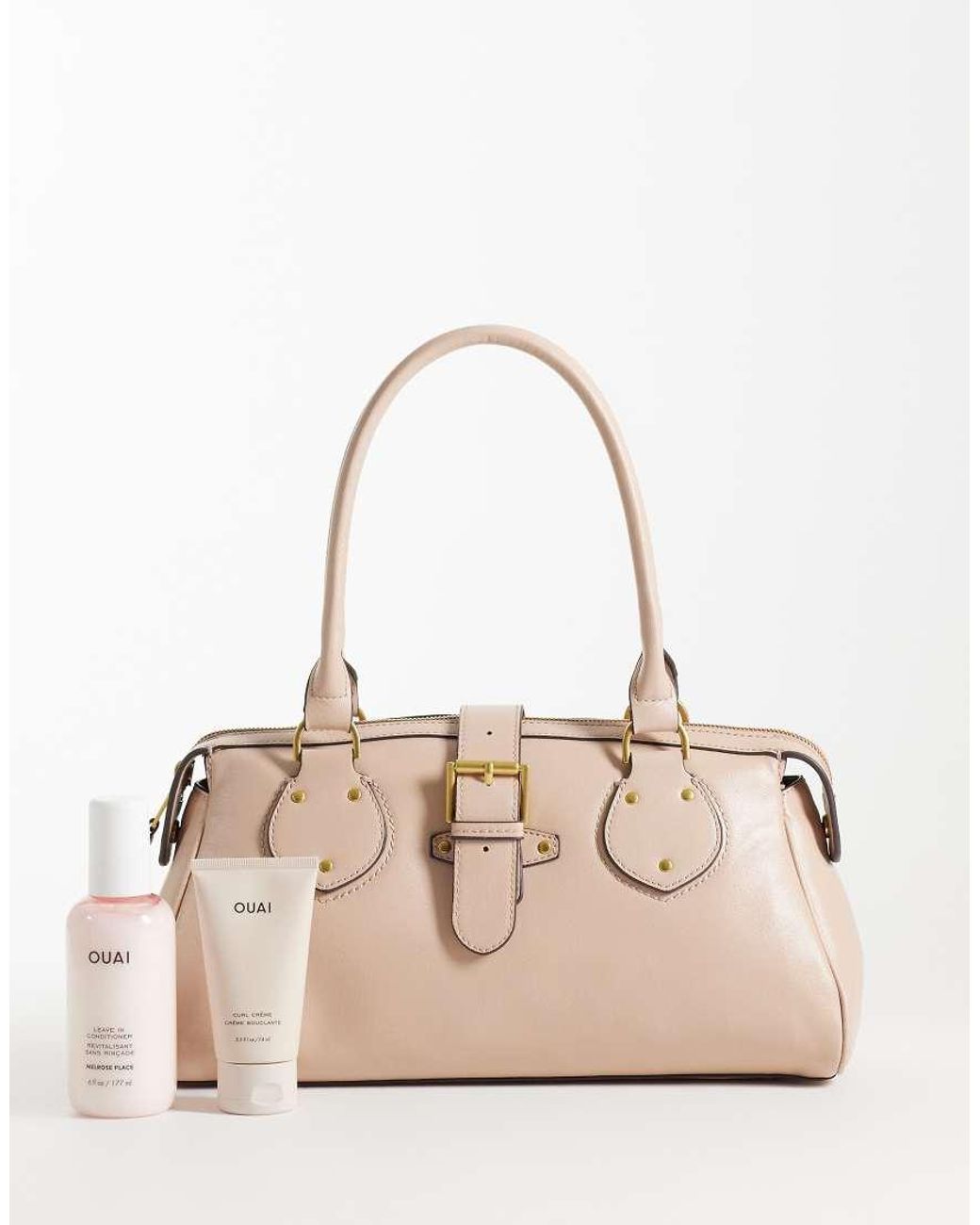 Mango Natural Buckle Detail Shoulder Bag