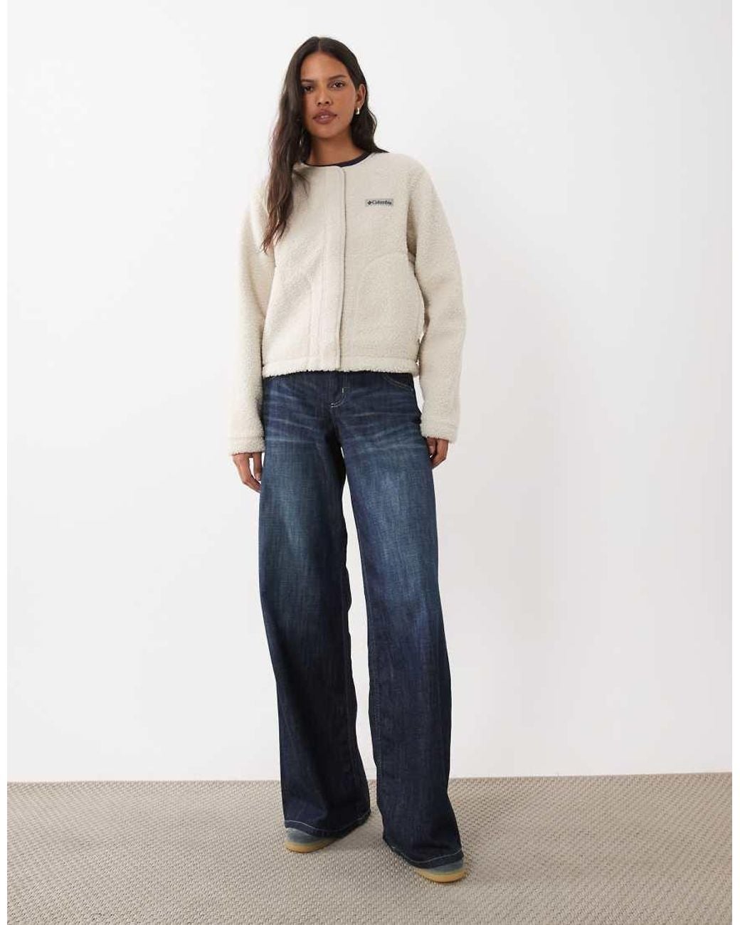 Columbia White Panorama Liner Jacket