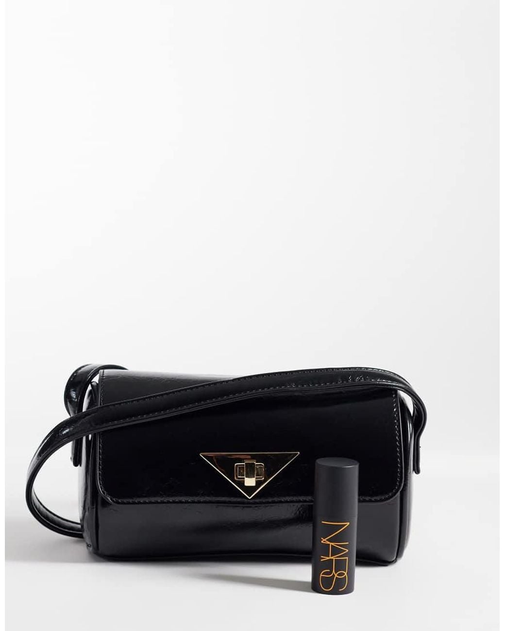 Glamorous Black Cross Body Bag With Chain