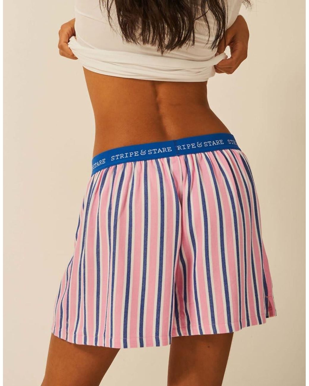 Stripe & Stare Red Pyjama Shorts