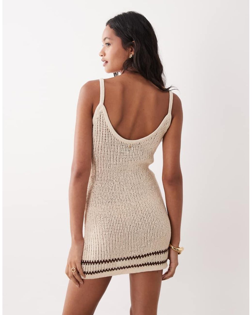 Rhythm White Coast Knit Mini Dress