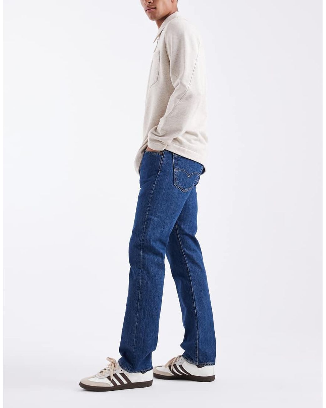 Vaqueros Azules De Corte Recto 501 Original De Levi's de hombre de color Blue