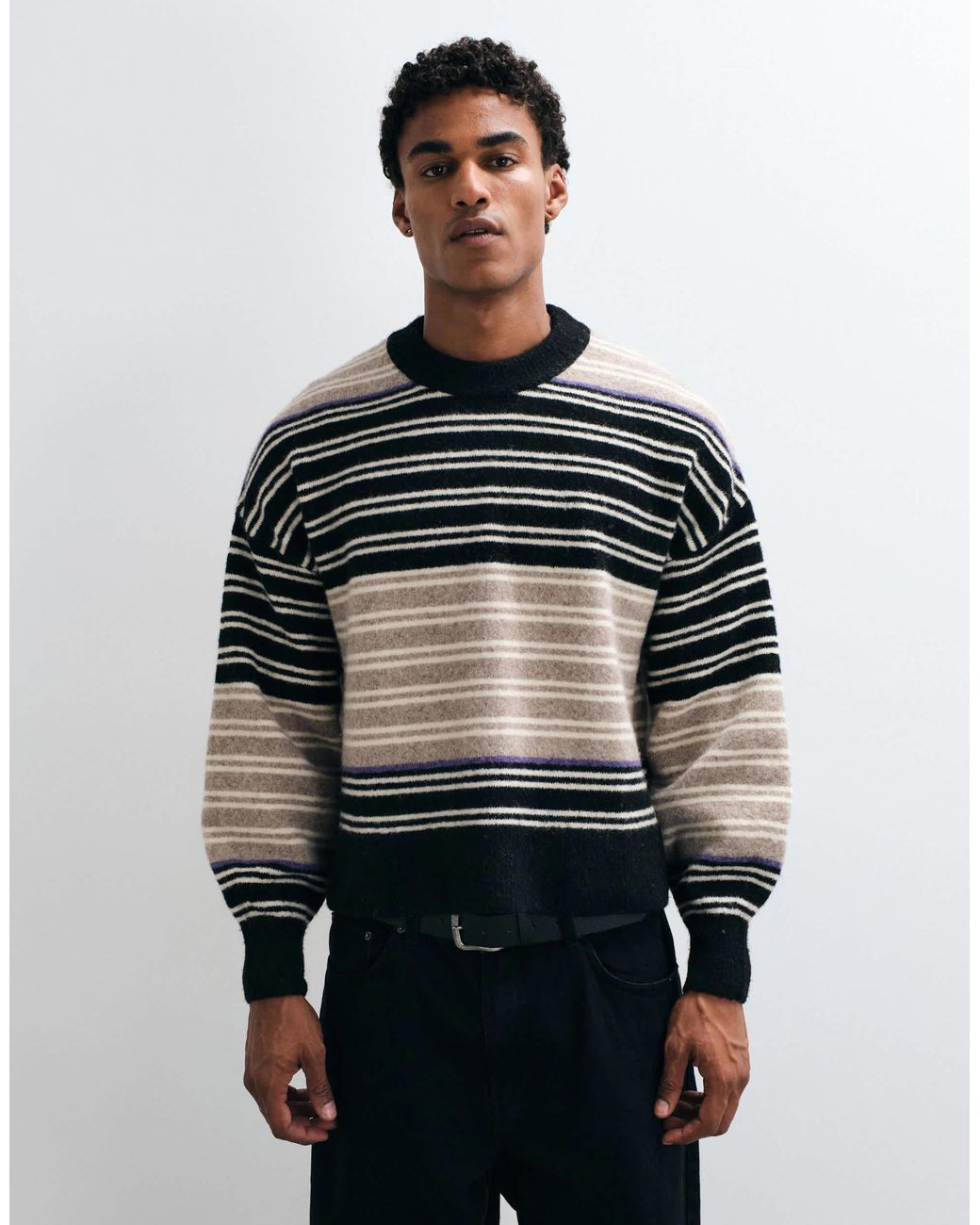 Weekday Black Wool Blend Sweater for men