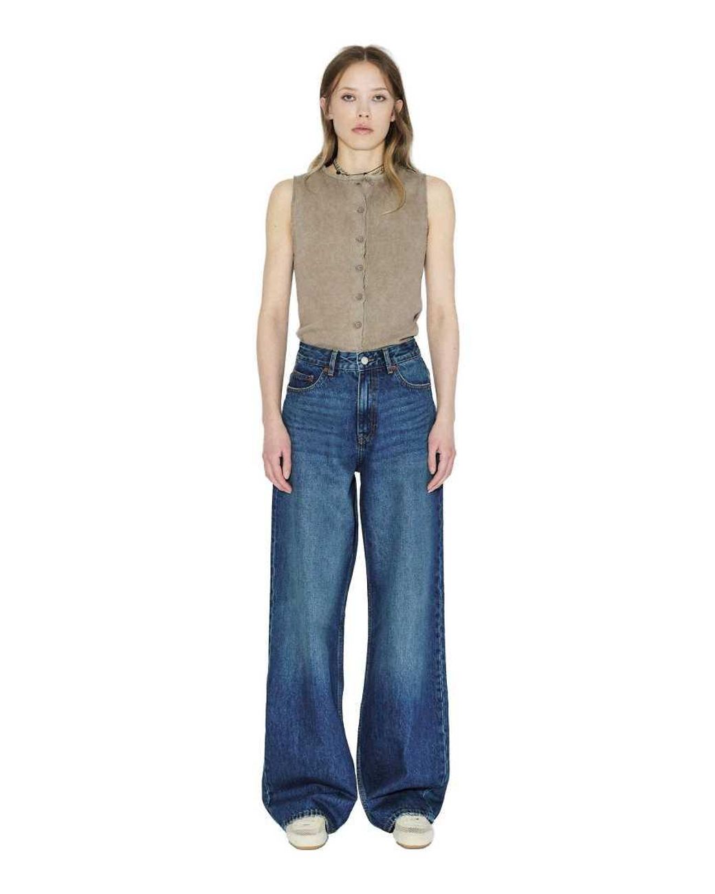 Dr. Denim Blue Donna High Rise Relaxed Jeans