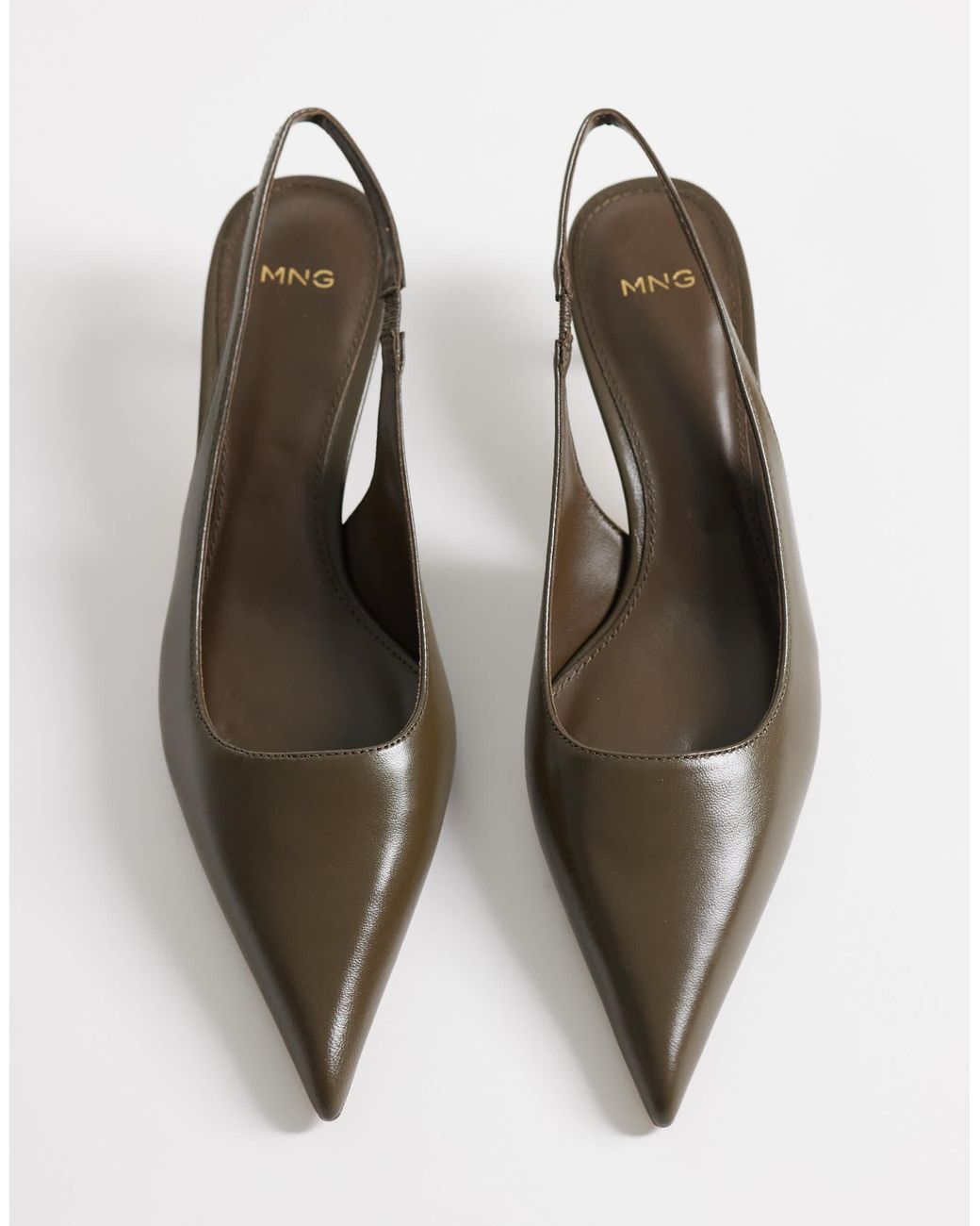 Mango White – slingback-schuhe