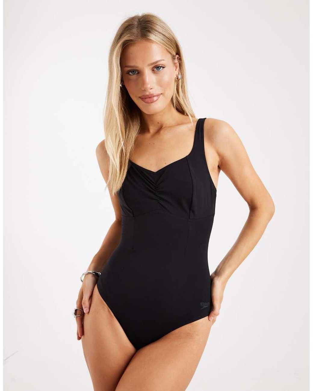 Speedo Black Swimsuit Shaping Aquanite Swimsuit