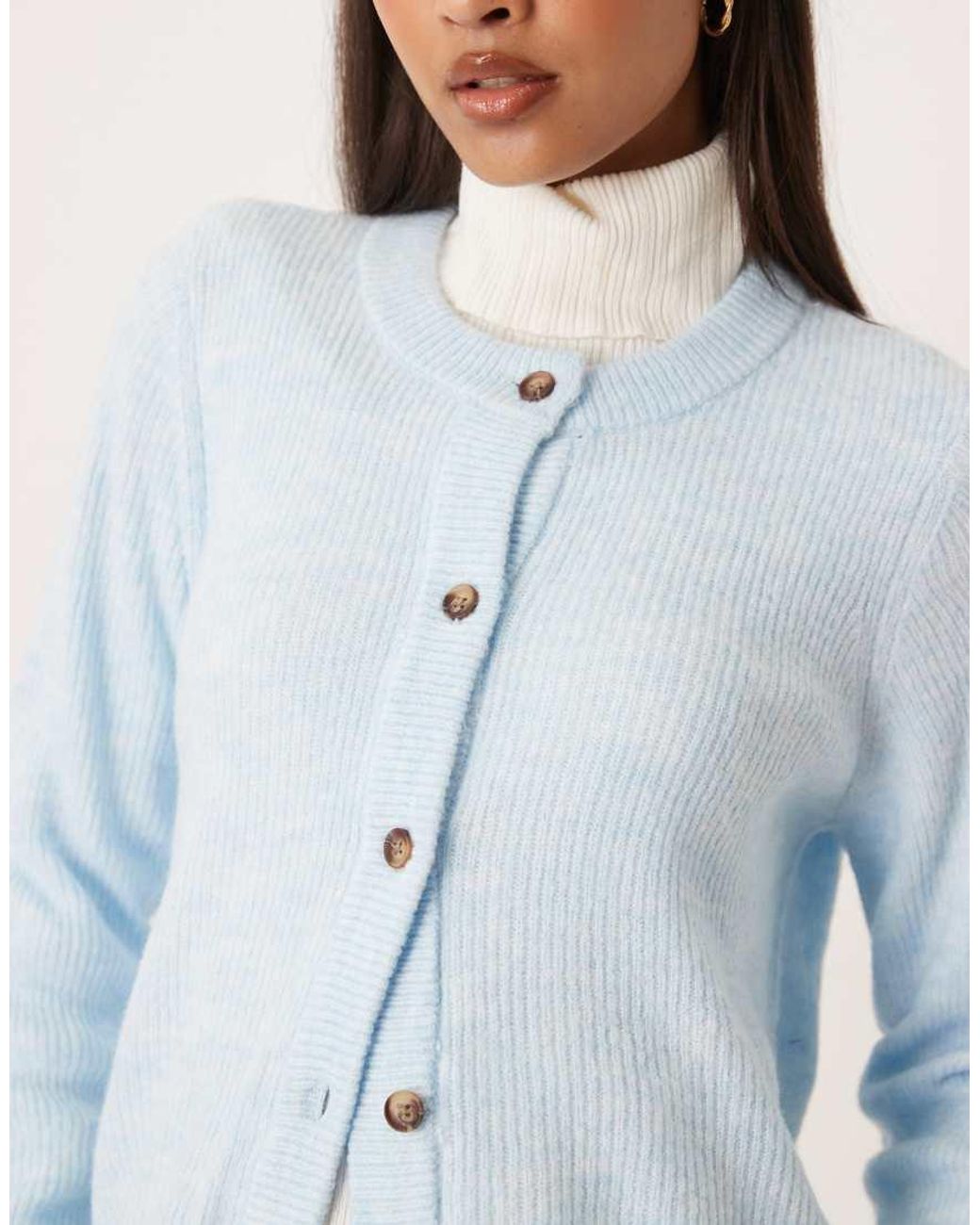 Vila Blue Knitted Cardigan