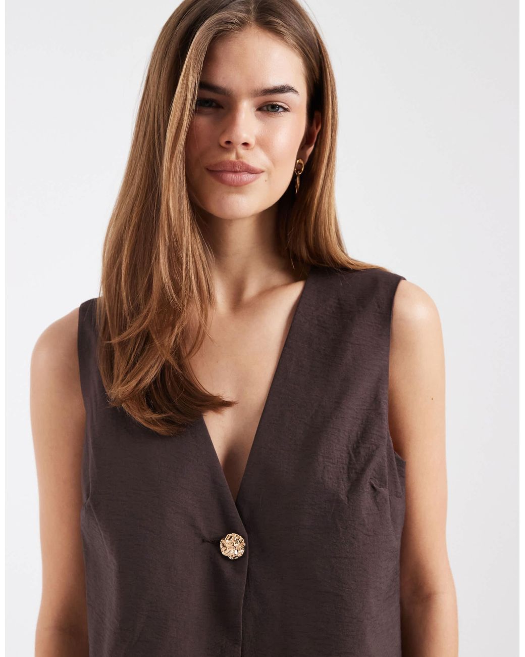 Gilet Object en coloris Brown