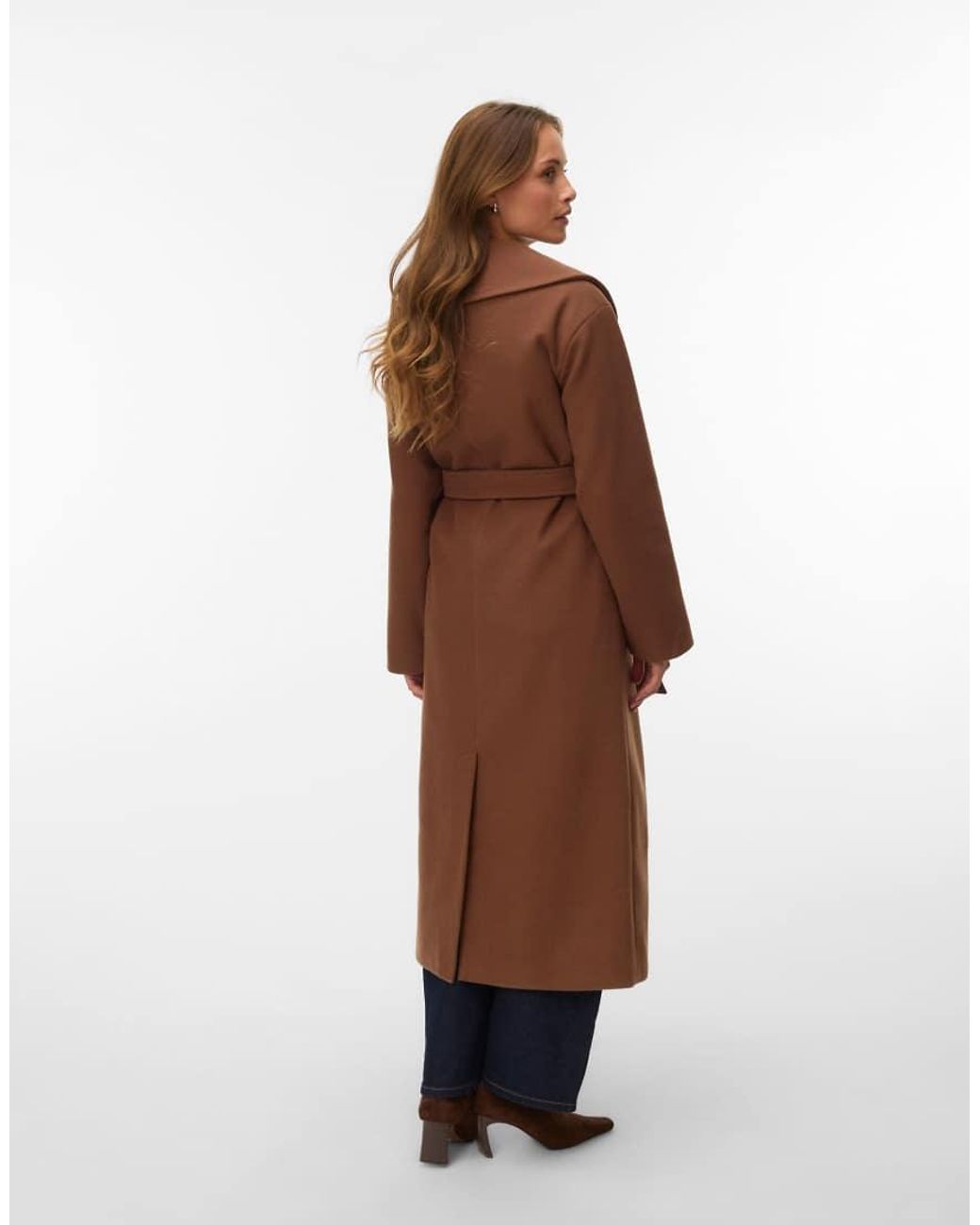 Vero Moda Brown Anne Belted Coat
