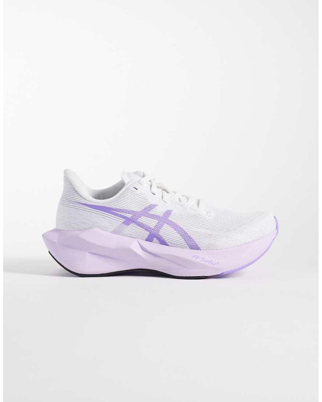 Asics White Novablast 6 Running Trainers