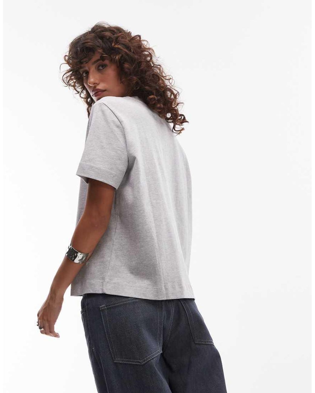 SELECTED Gray Oversized T-Shirt