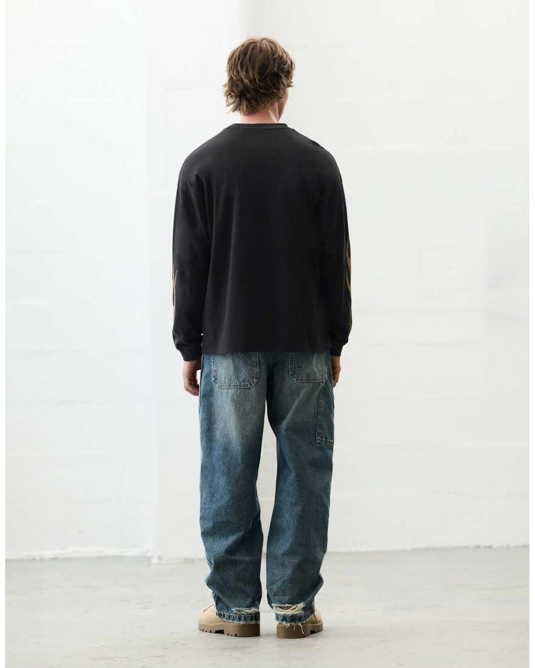 Pull&Bear Black Ford Bronco T-shirt for men