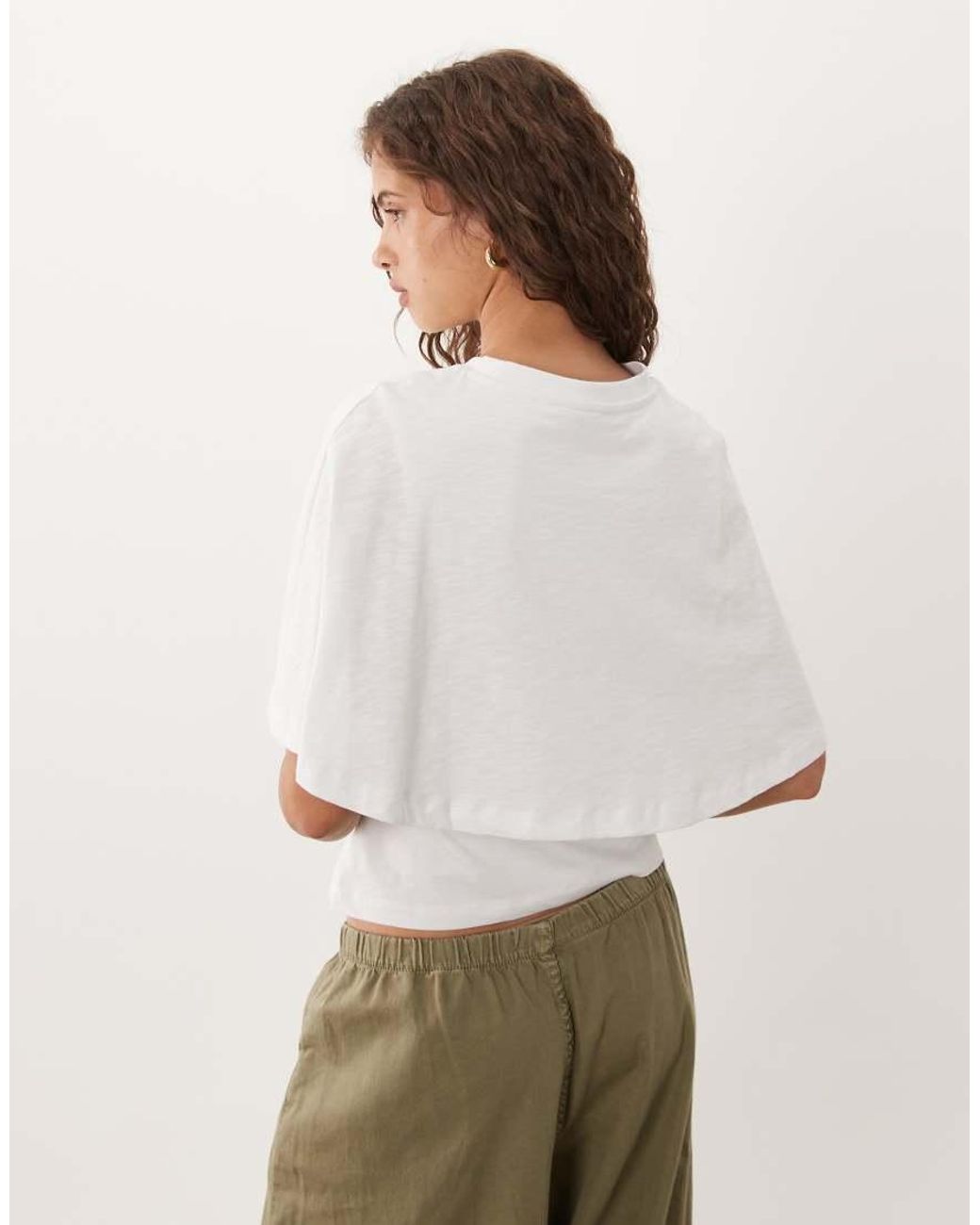ASOS White T.shirt Cape