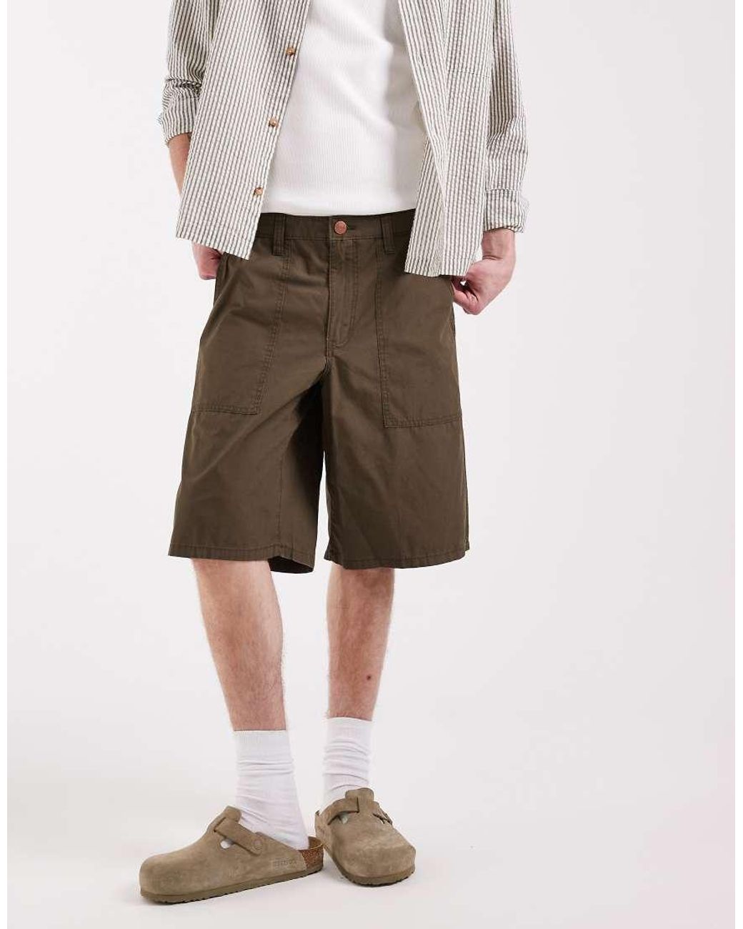 Wrangler Natural Utility Lightweight Cotton Shorts for men
