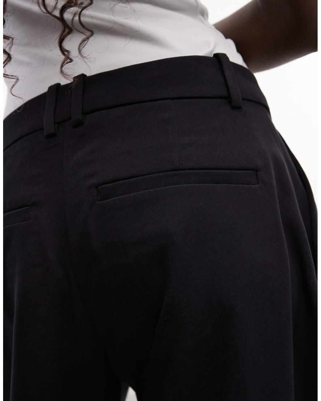 Weekday White Pleated Wide Leg Trousers