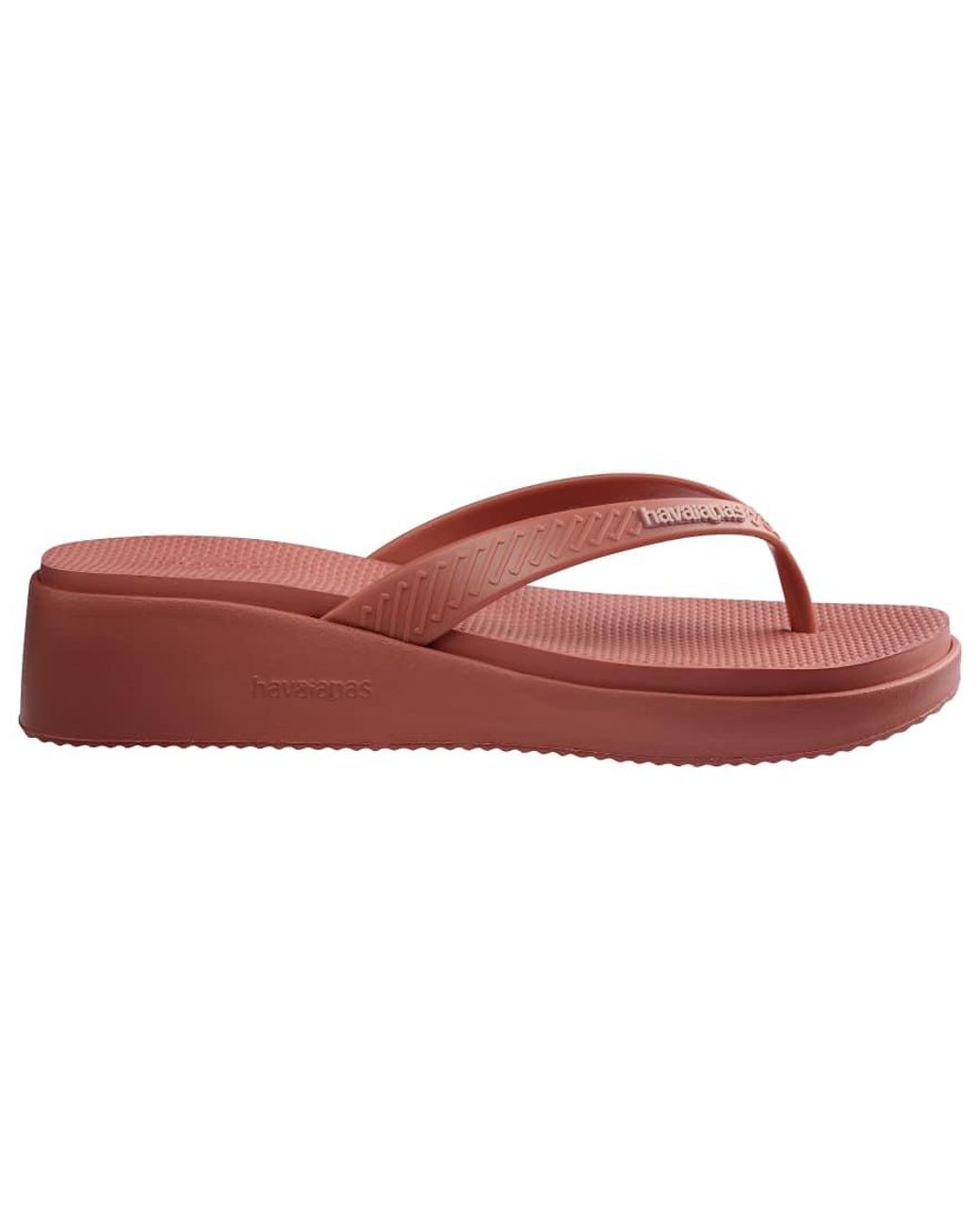 Havaianas Red High Platform Flip Flops