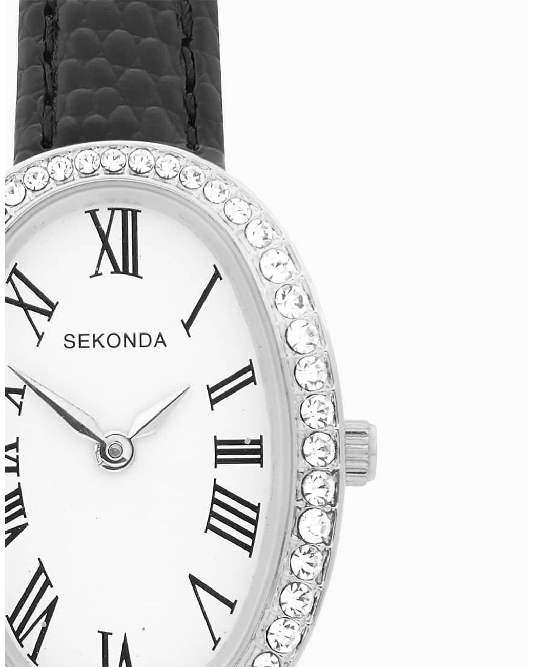 Sekonda White Bellamy 23Mm Oval Analogue 3 Piece Gift Set With Strap