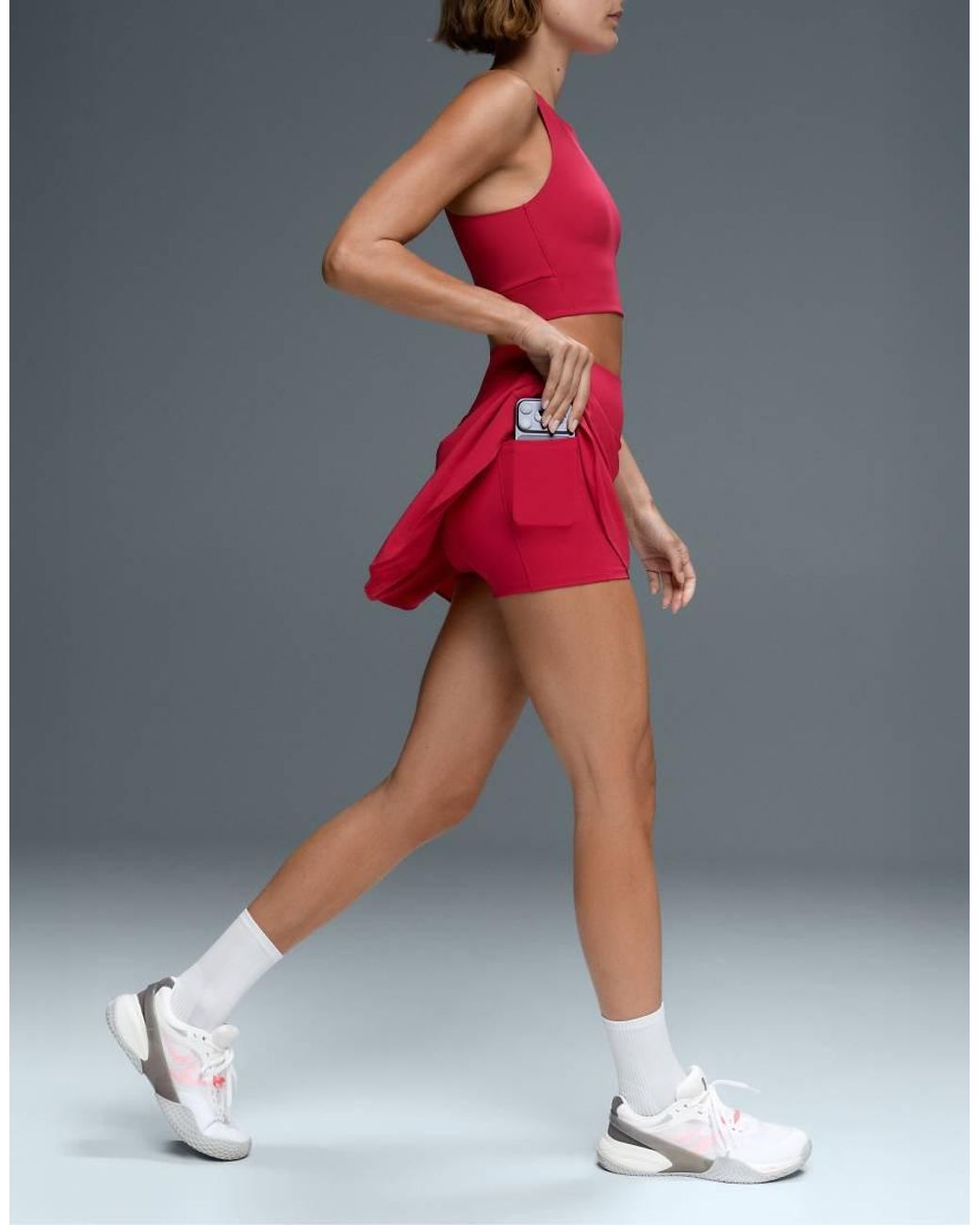 Oysho Red Compressive Skirt
