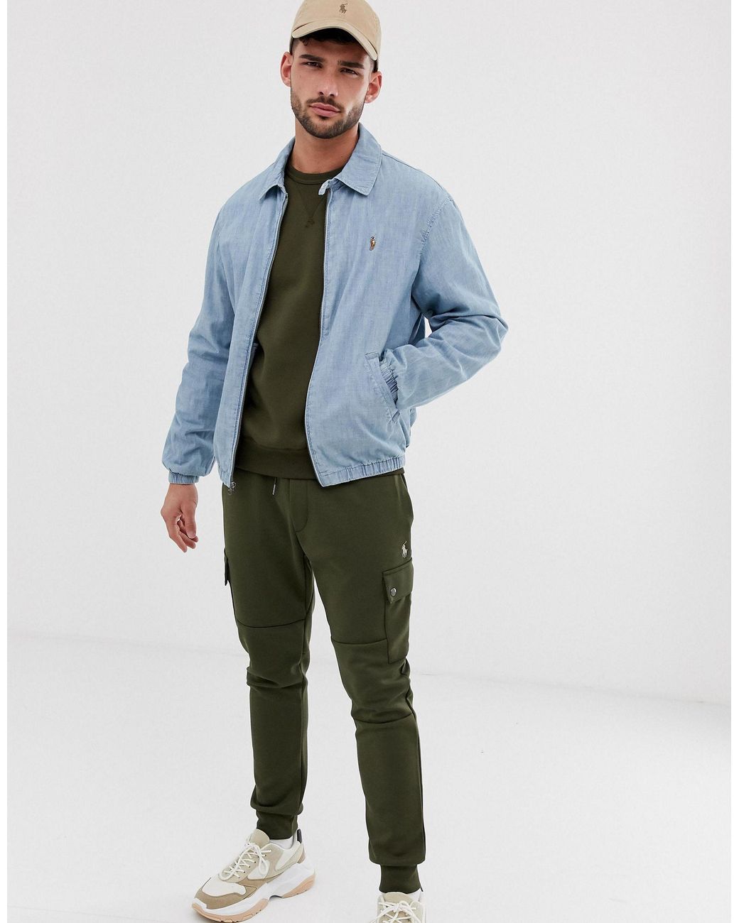 Blue polo jacket deals
