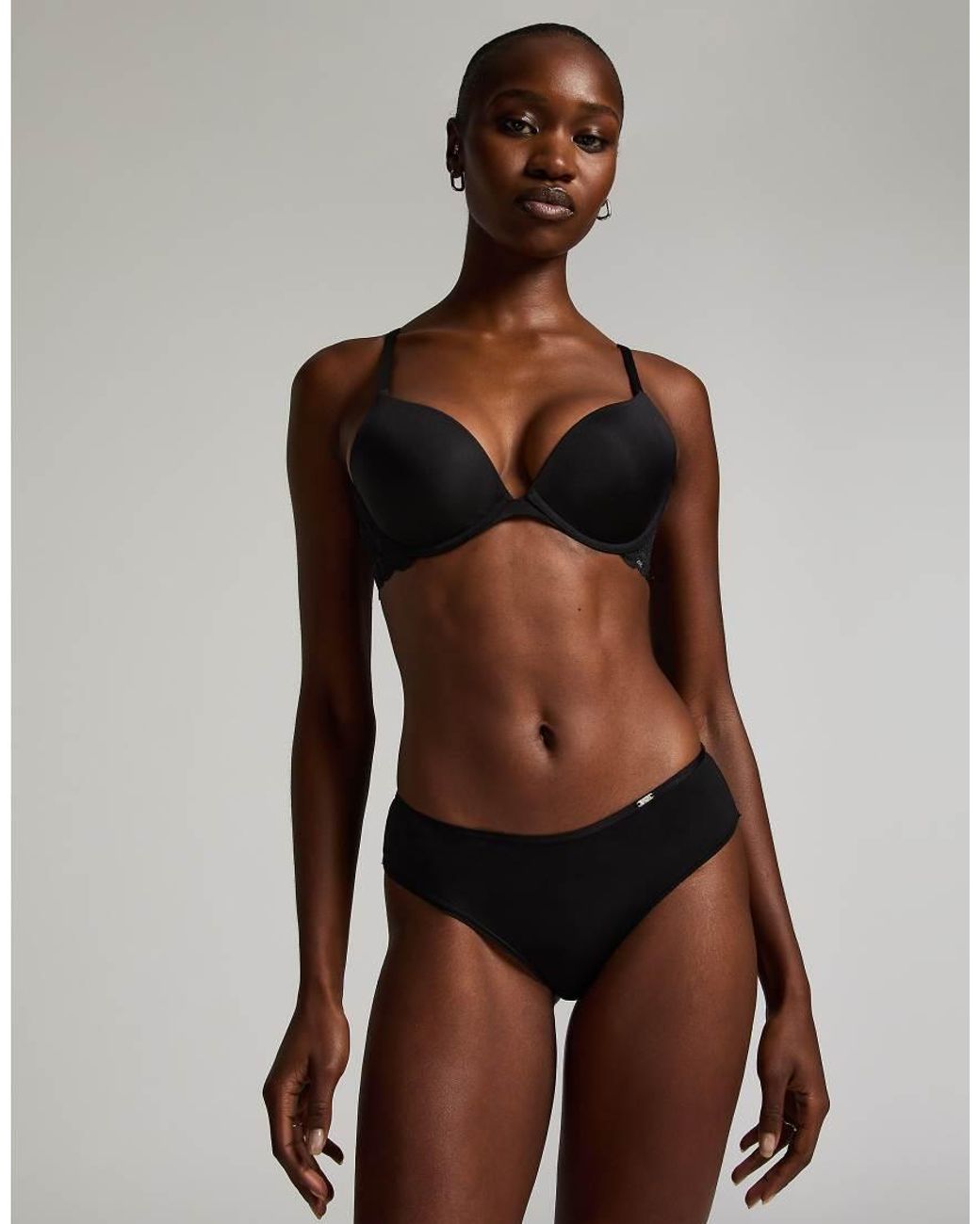 Hunkemöller Brown Angie Padded Underwired Push-Up Bra