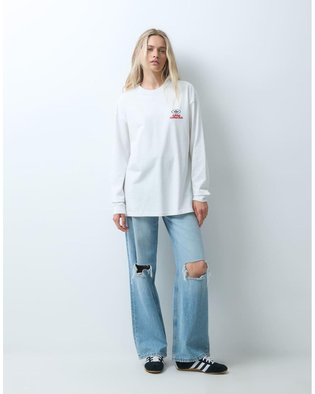 Adidas Originals White Coffee Club Long Sleeve T-shirt