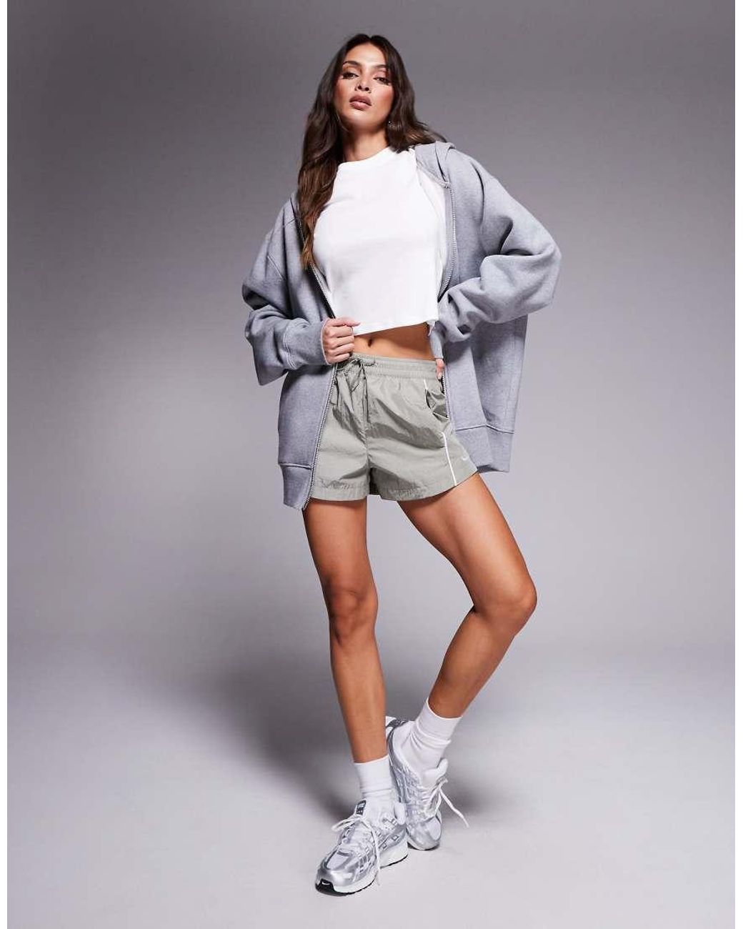 Nike Gray Wind Runner 2Inch Woven Shorts