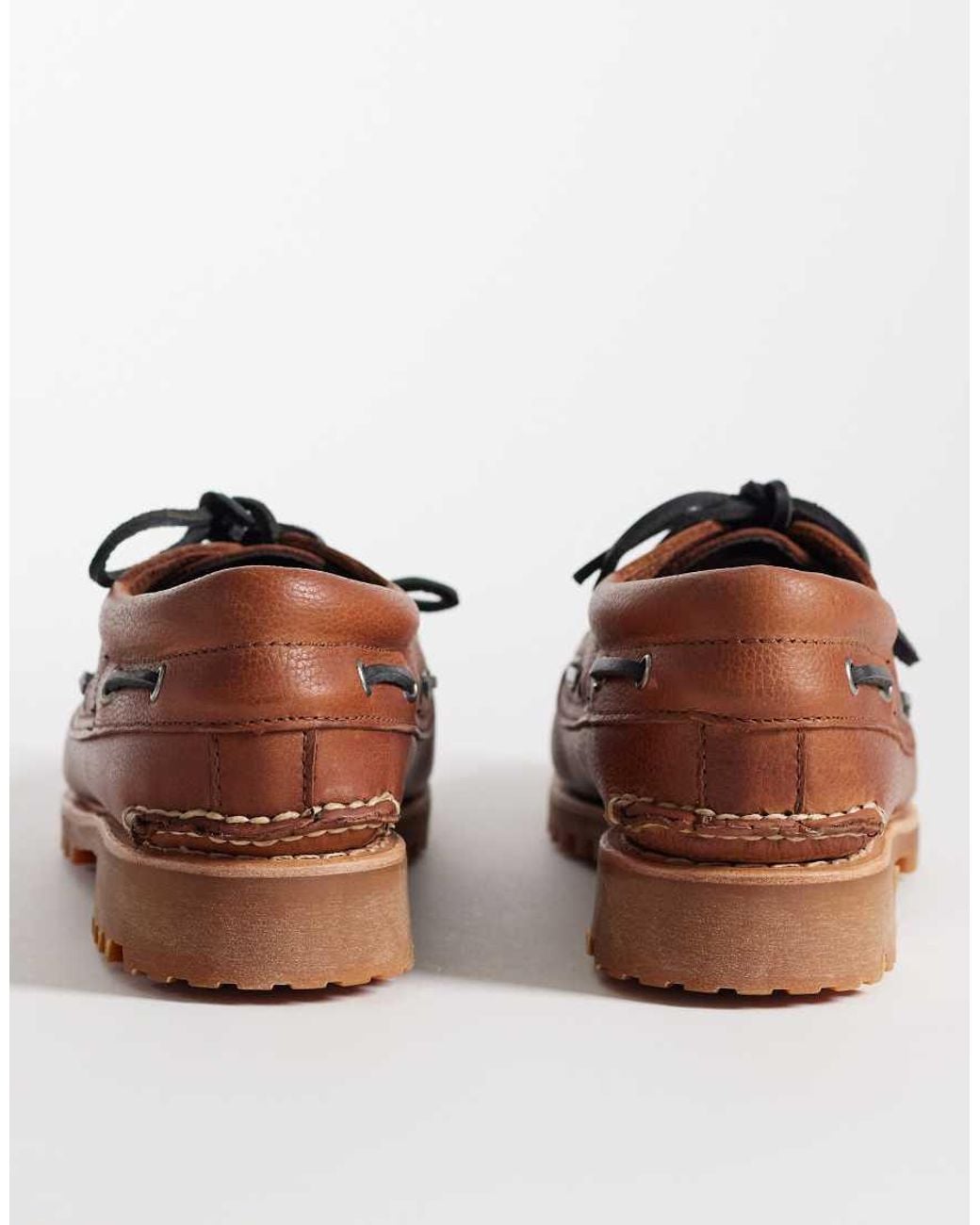 Timberland Brown Authentic 3 Eye Boat Shoe for men