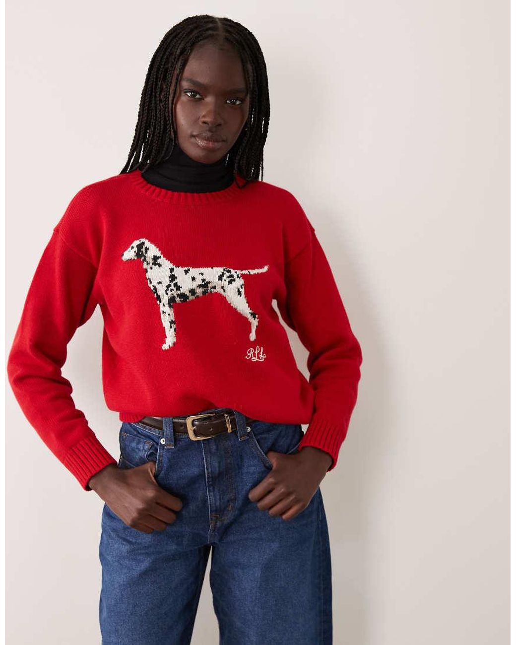 Ralph Lauren Red Dog Knit Jumper