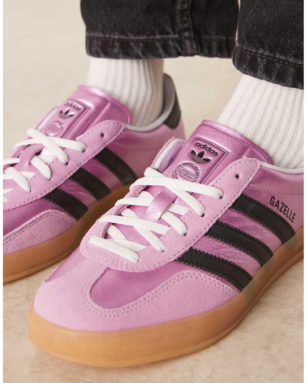 Zapatillas De Deporte Morado Metalizado Gazelle Indoor De de adidas  Originals de color Metlico | Lyst