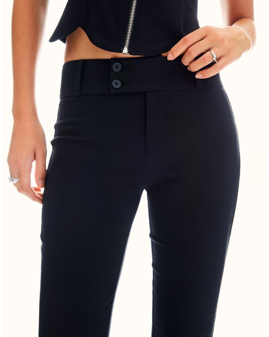 Bershka Blue Bengaline Trousers