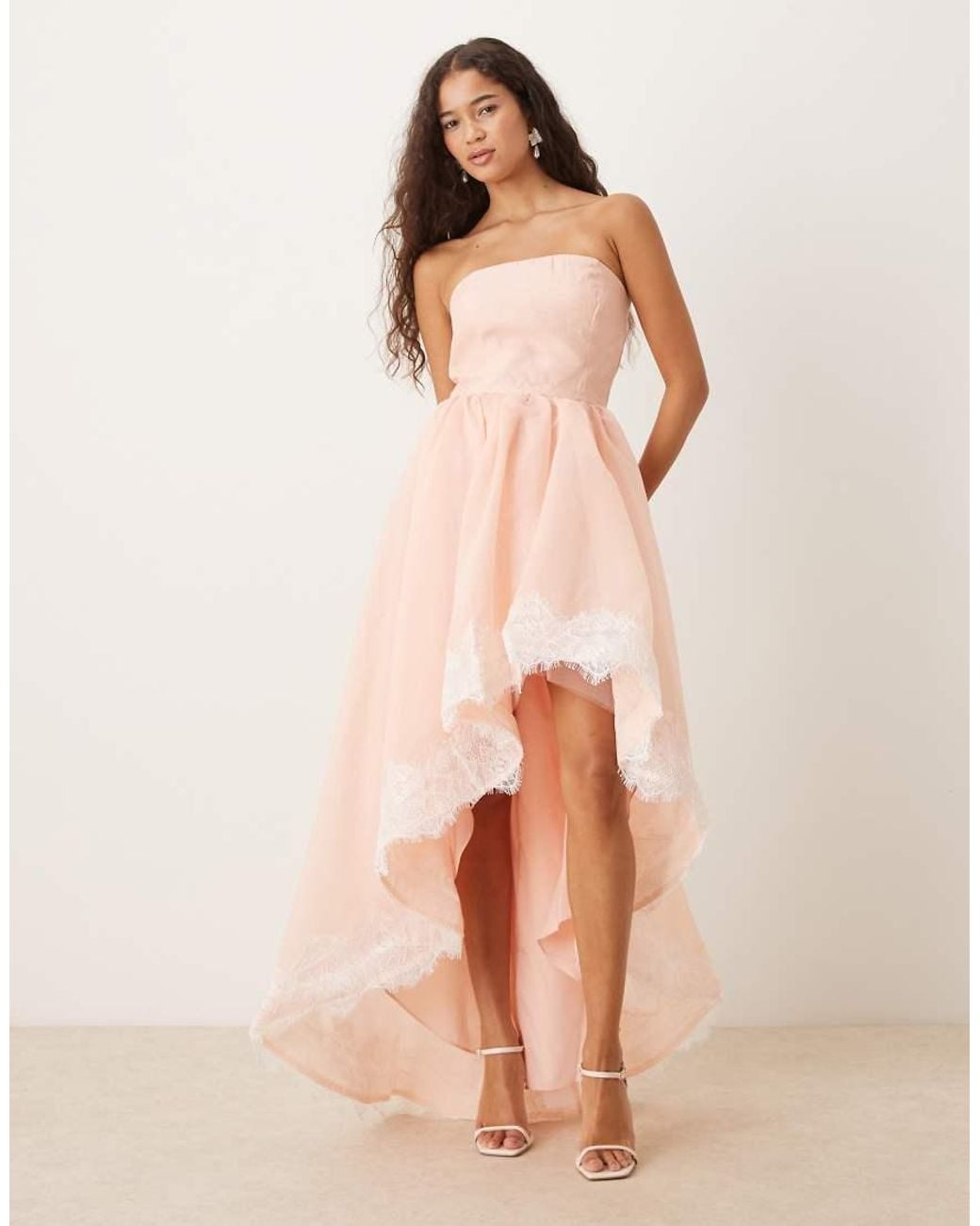 True Decadence Natural Strapeless Maxi Dresses