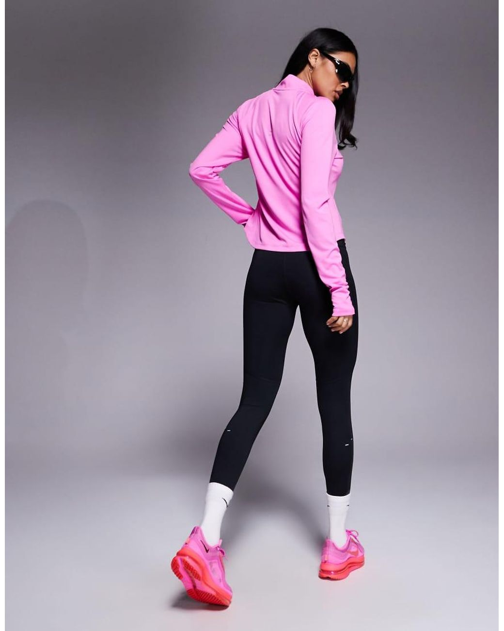 Nike Pink Tempo Dri-Fit High-Waisted 7/8 Leggings