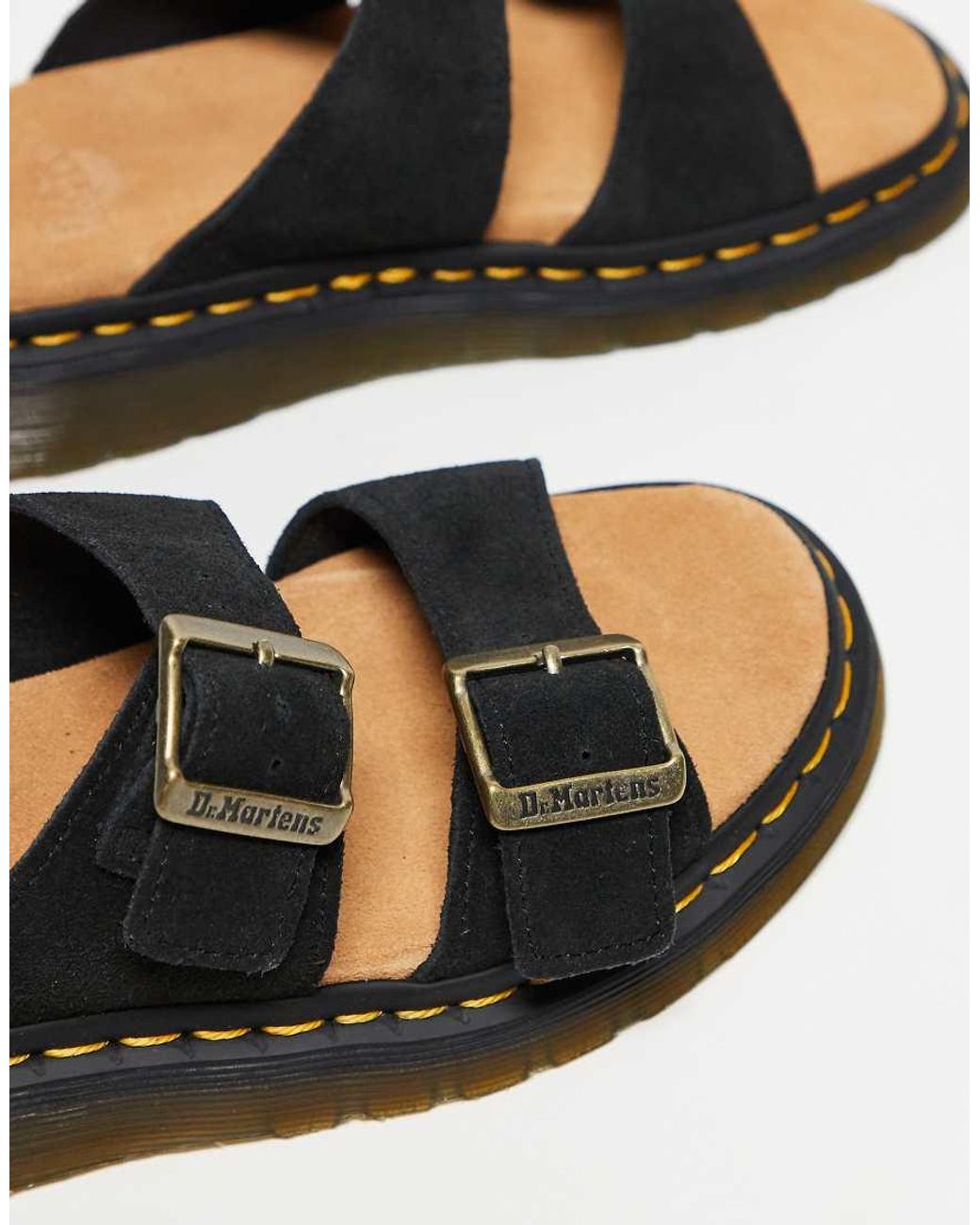 Dr. Martens Black Unisex Josef Slides