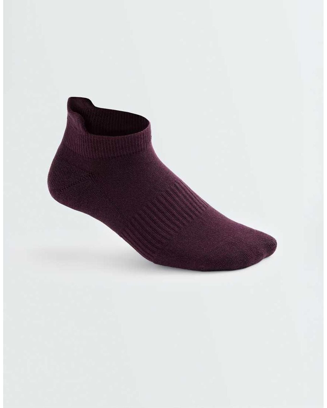 Oysho Purple 3 Pairs Of Cotton Blend Sneaker Socks With Heel Tab
