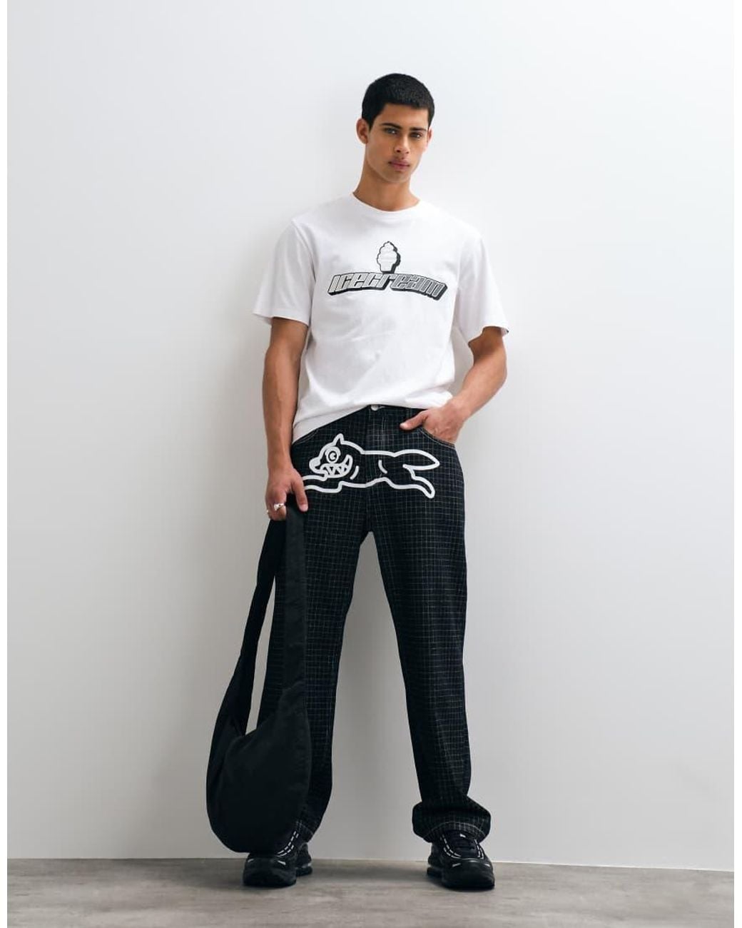 ICECREAM White Sppedway Gradient Graphic T-Shirt for men
