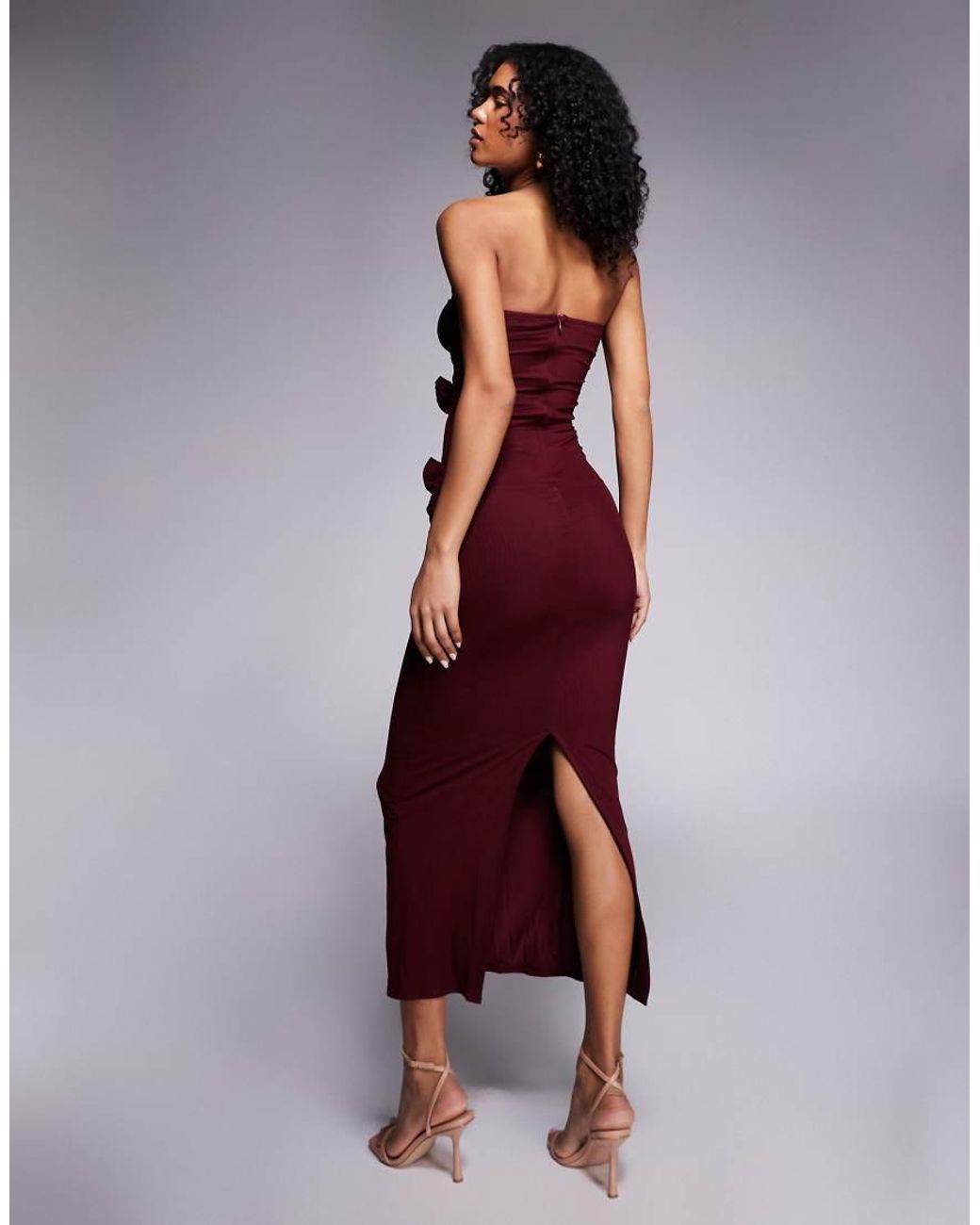 SIMMI Purple Richmond Corsage Maxi Dress