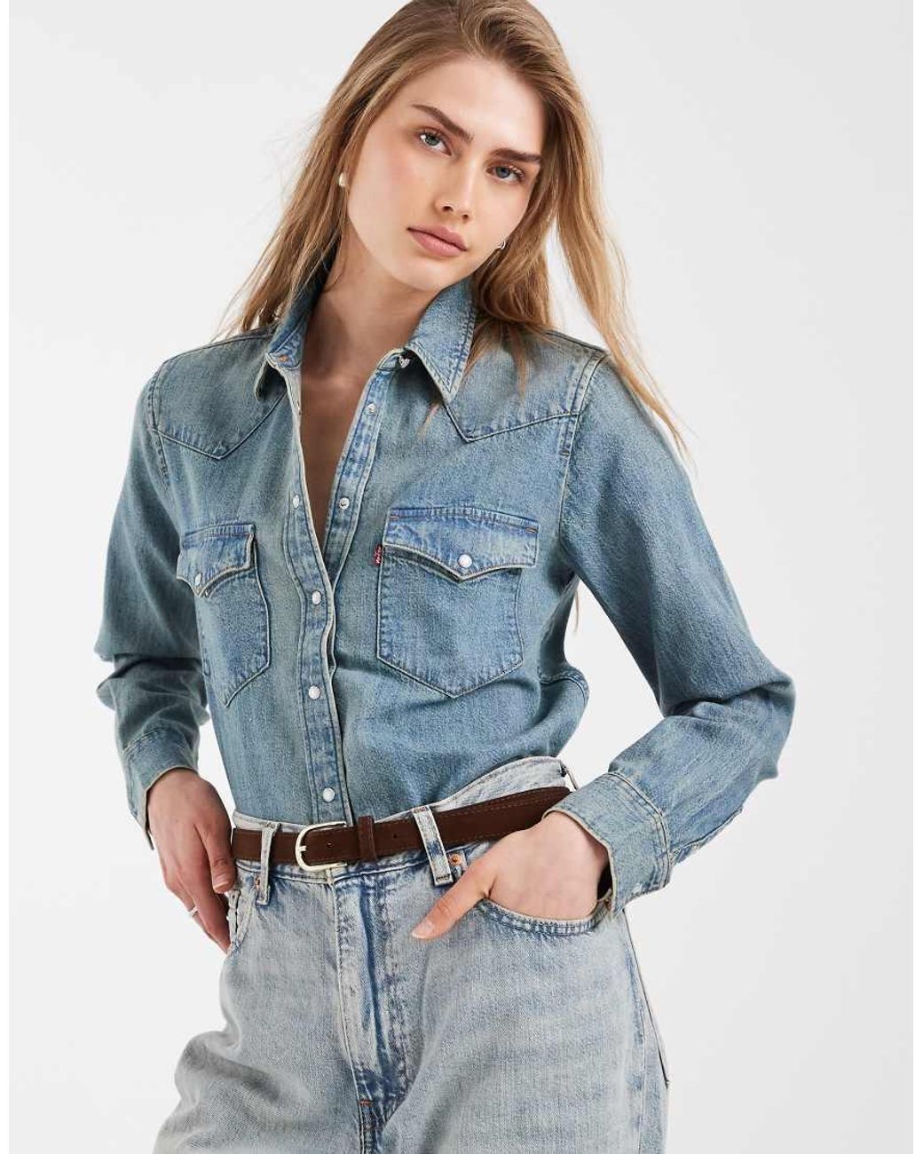 Camicia Western di Levi's in Blue