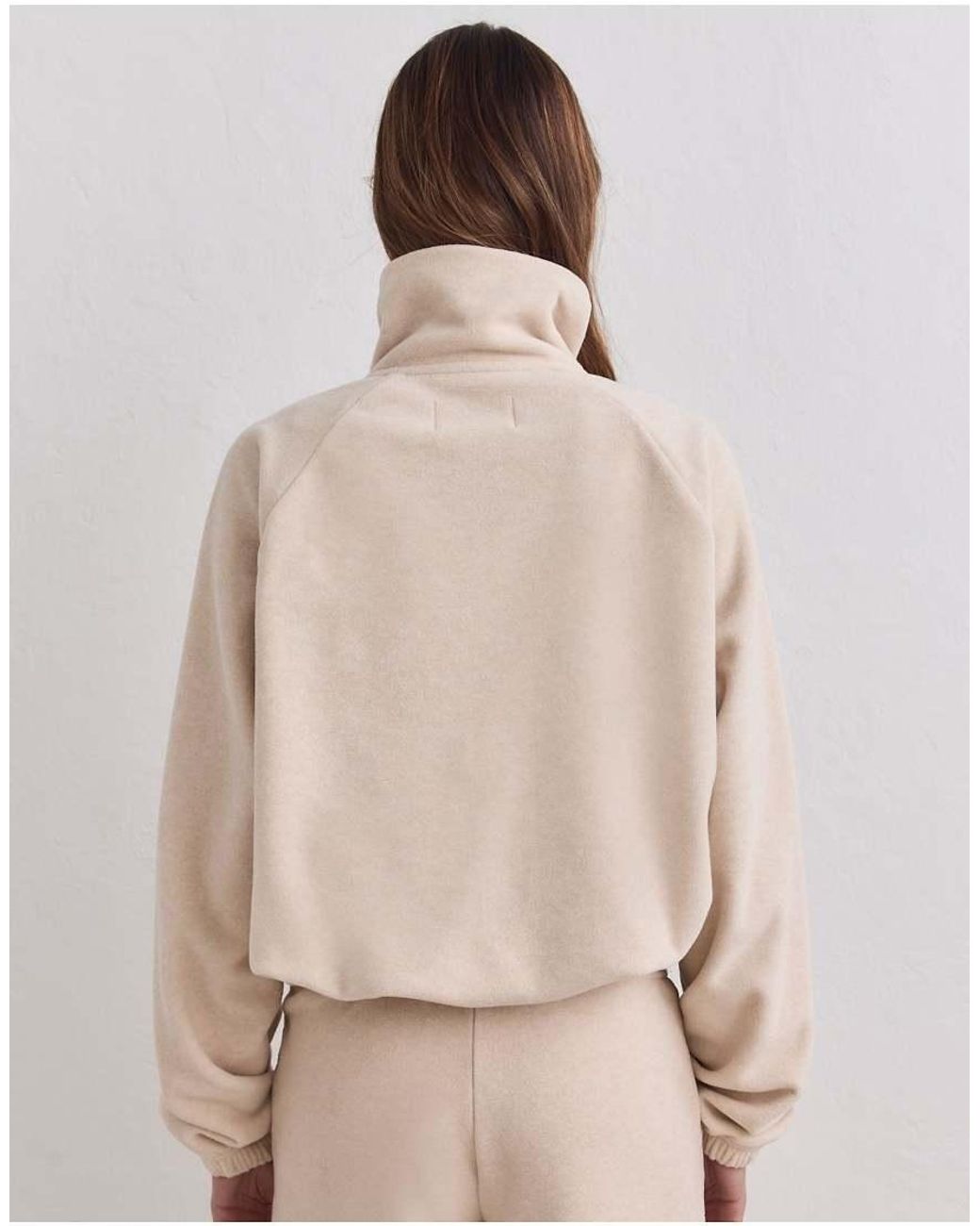 Aim'n Brown Sand Fleece Zip Jacket