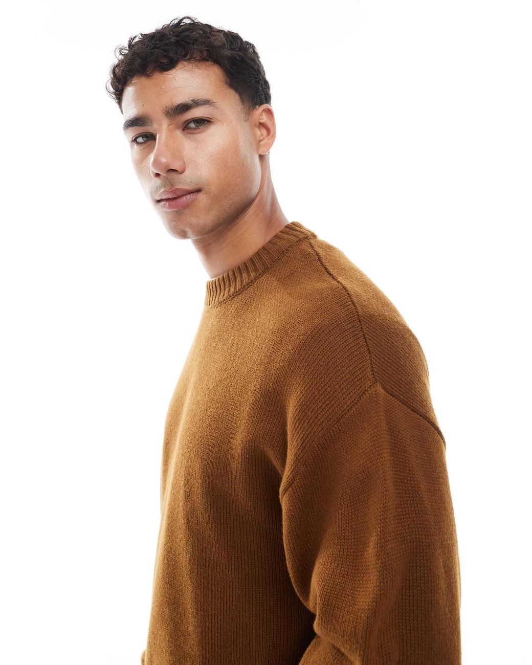 Jack & Jones – oversize-pullover in Brown für Herren