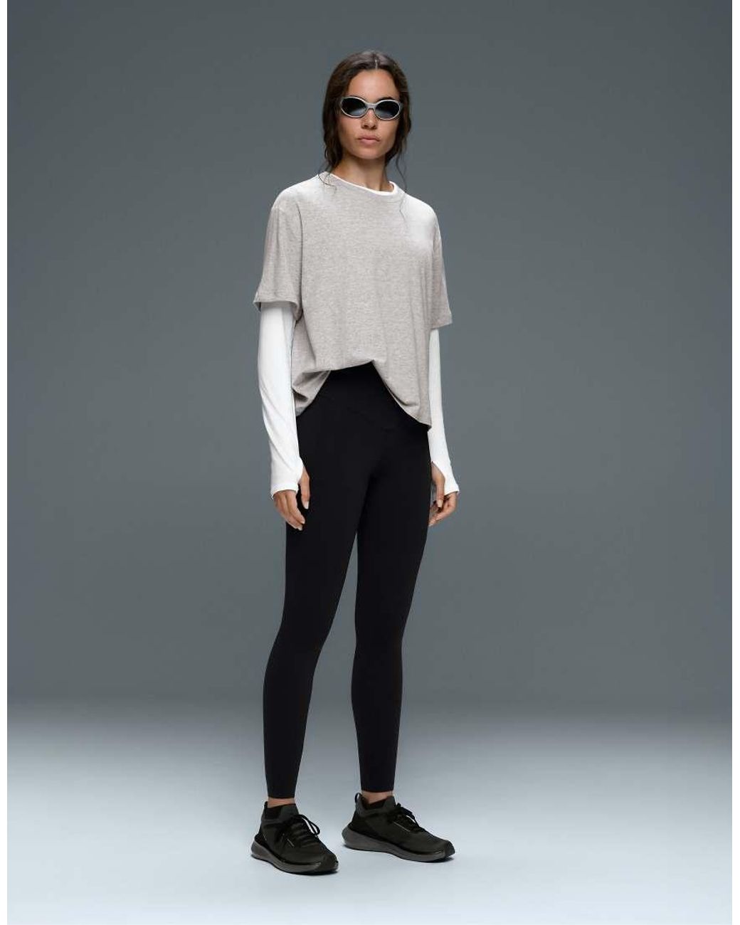 Oysho Black Compressive Pocket High-Rise 65Cm Ankle-Length Leggings