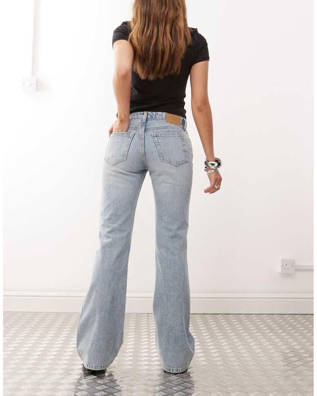 Weekday Multicolor Nova Slim Flare Jeans