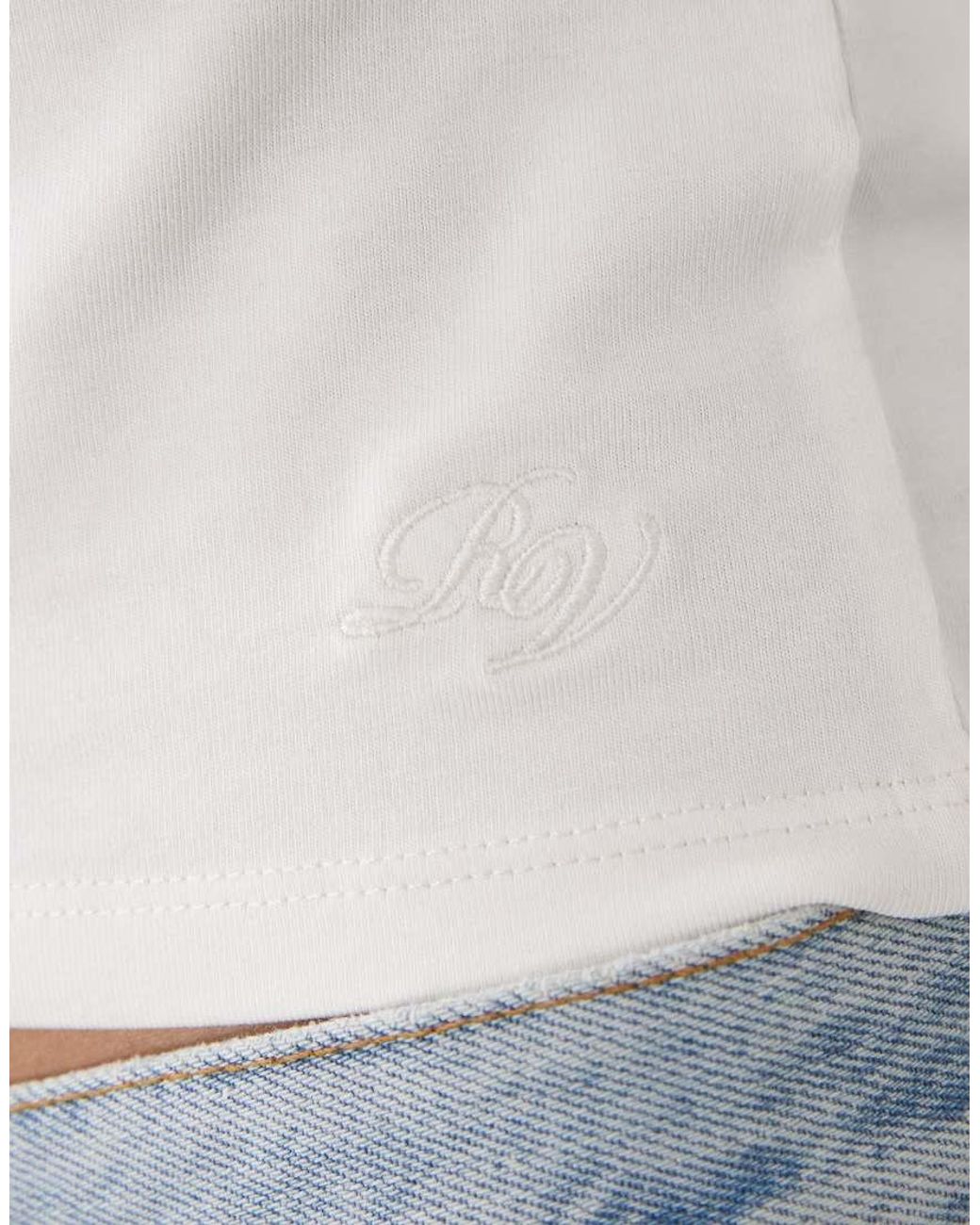 Reclaimed Vintage White V-neck Ruched Bust Cami